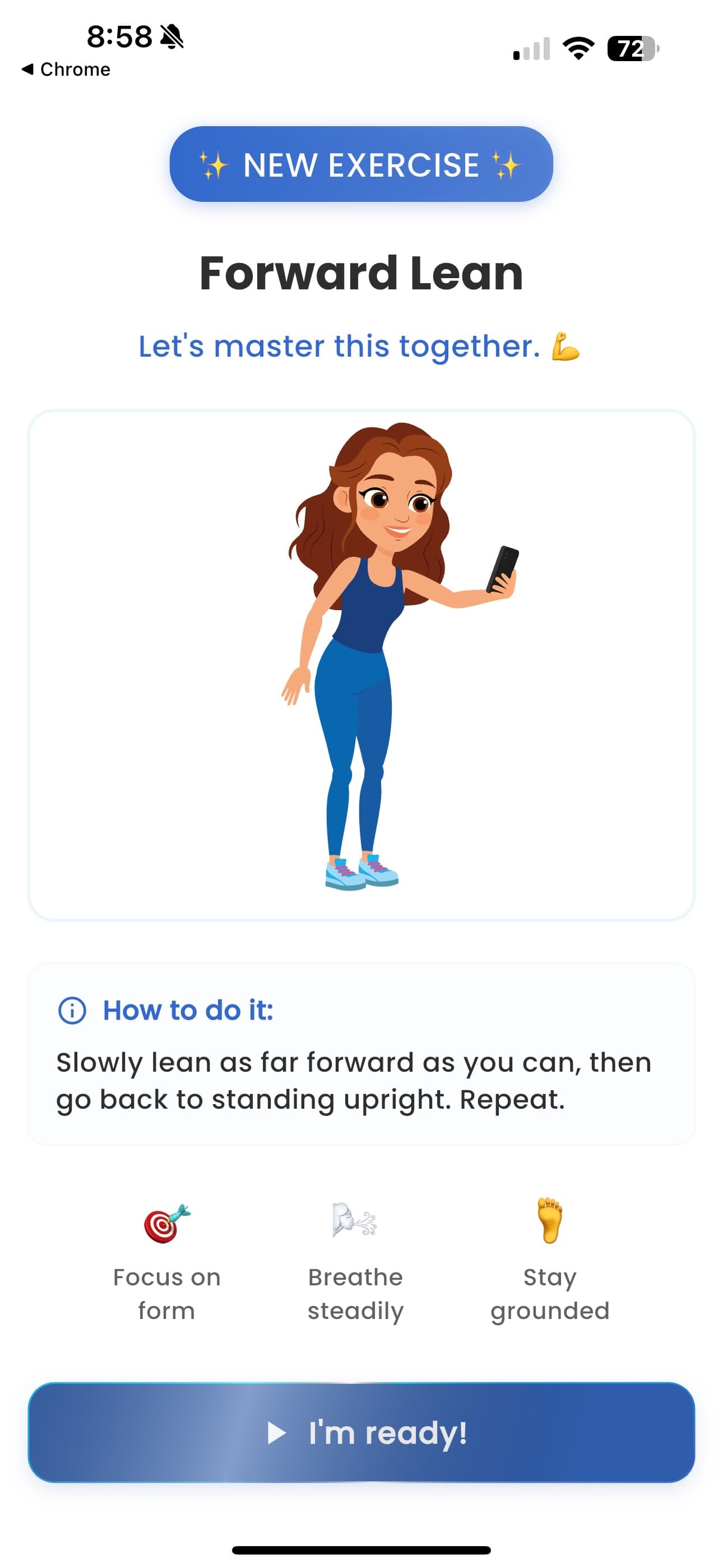 Unlock new exercises